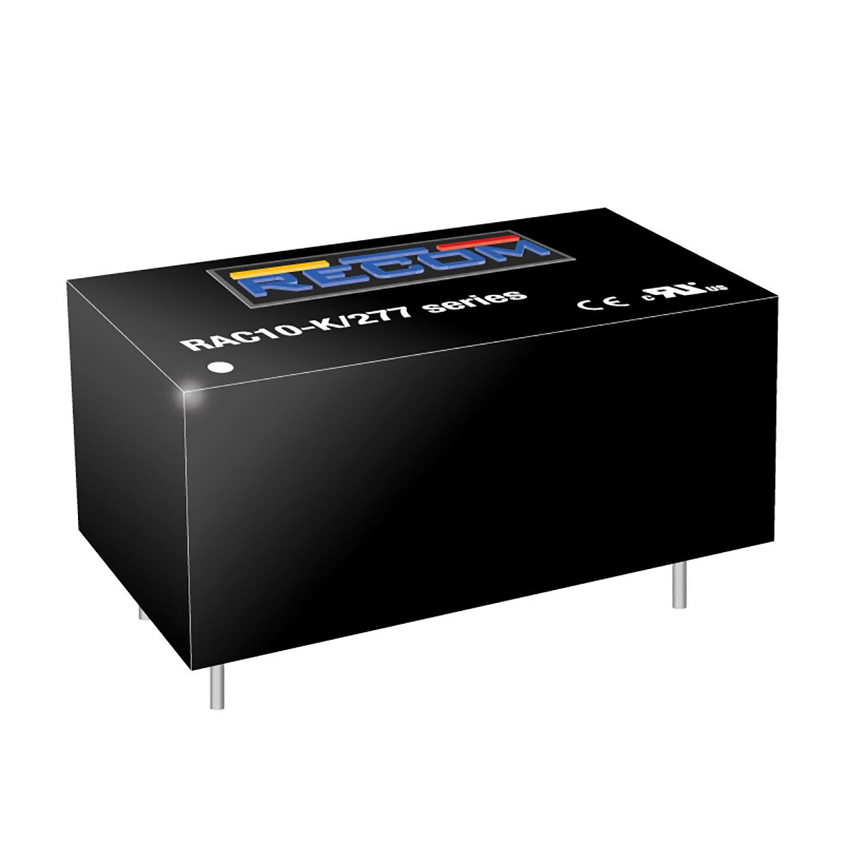 Recom Switching Power Supply, RAC10-12DK/277, 12V dc, ±420mA, 10W, Dual Output, 85 → 305V ac Input Voltage