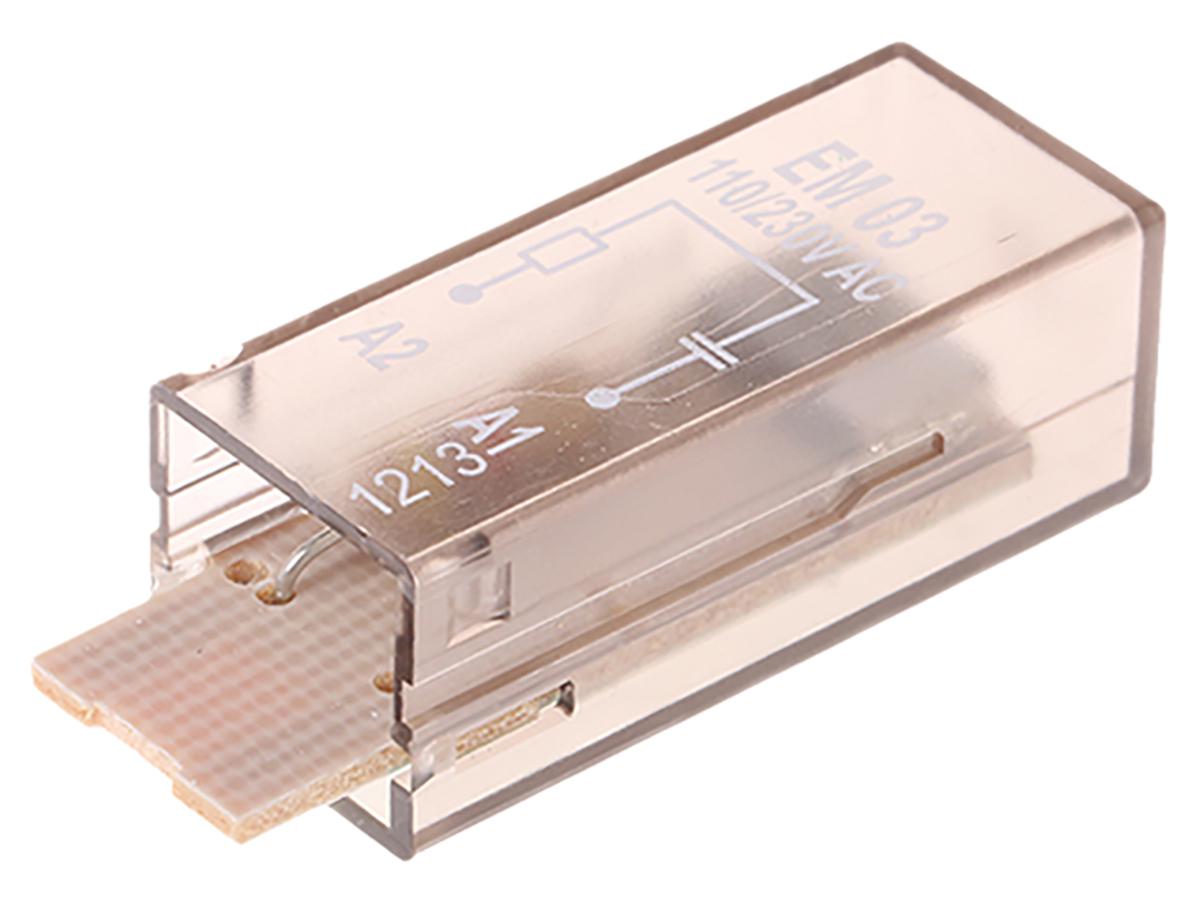 TE Connectivity Pluggable Function Module, RC Circuit for use with PT78 and RT78 Relay Sockets