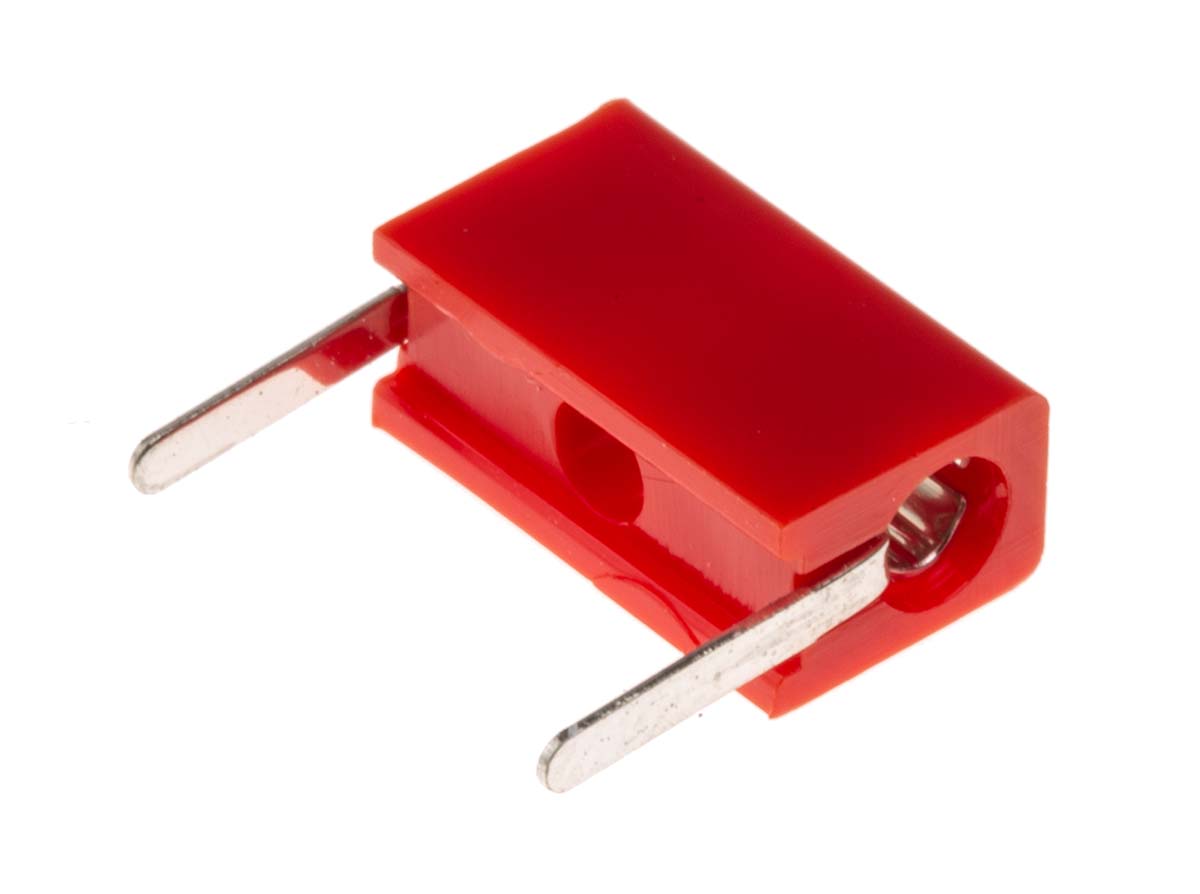 Hirschmann Test & Measurement Red Female Test Socket, 2mm Connector, Solder Termination, 6A, 60V dc, Tin Plating