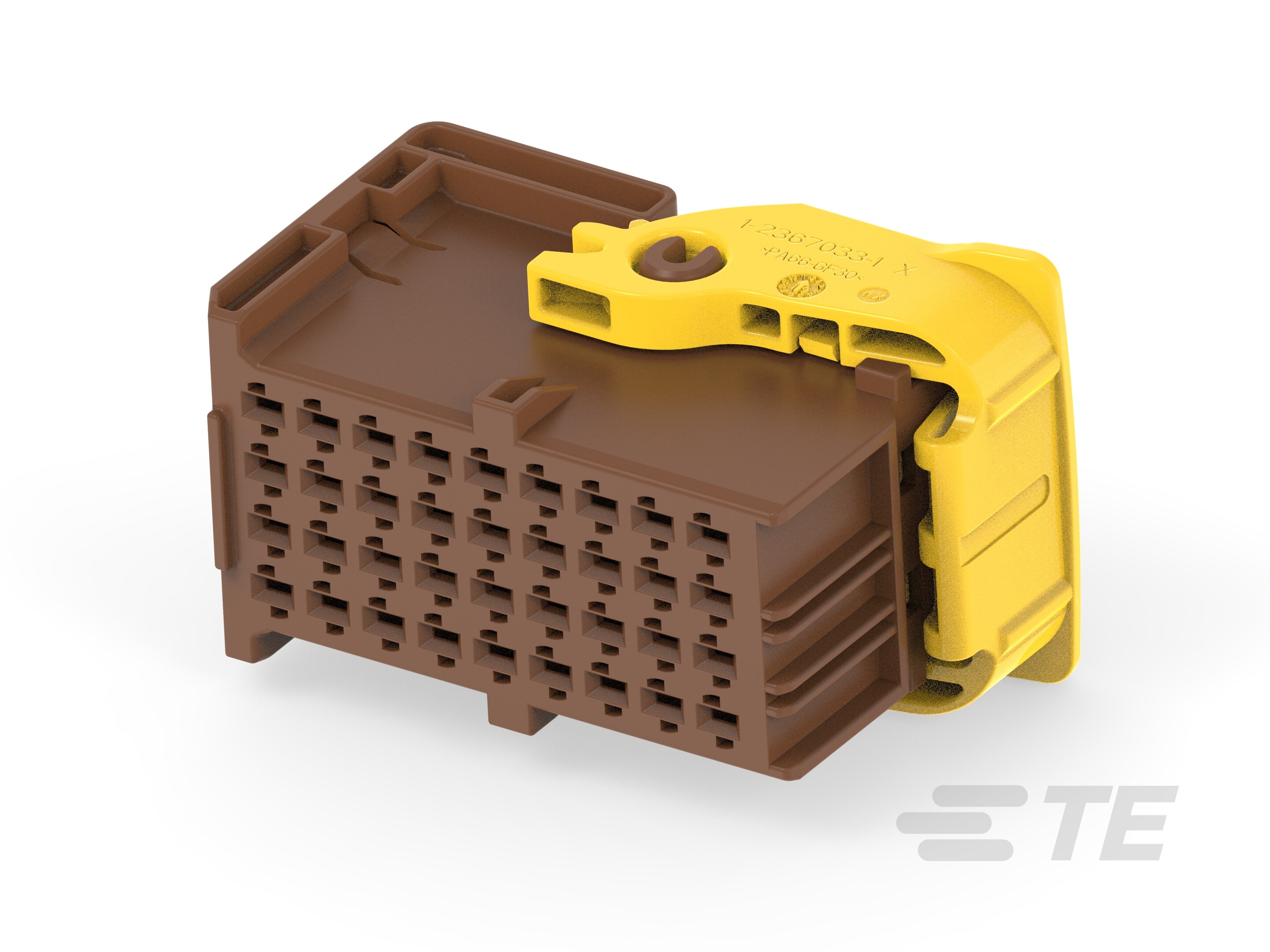 TE Connectivity Automotive Connector Socket Brown Wire 36 Way 2377780-1