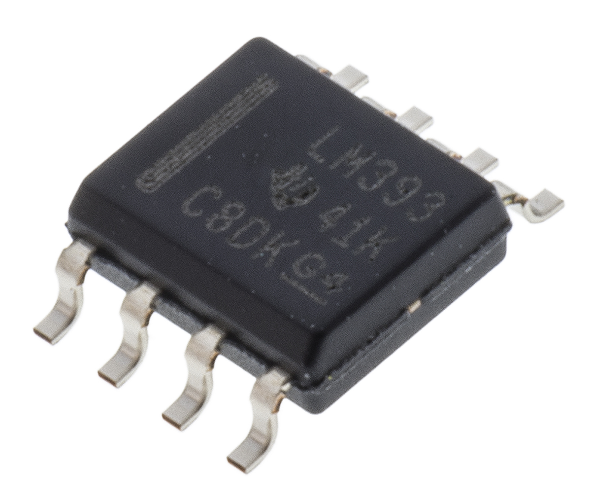 LM393D Texas Instruments, Dual Comparator, Open Collector O/P, 1.3μs 3 → 28 V 8-Pin SOIC