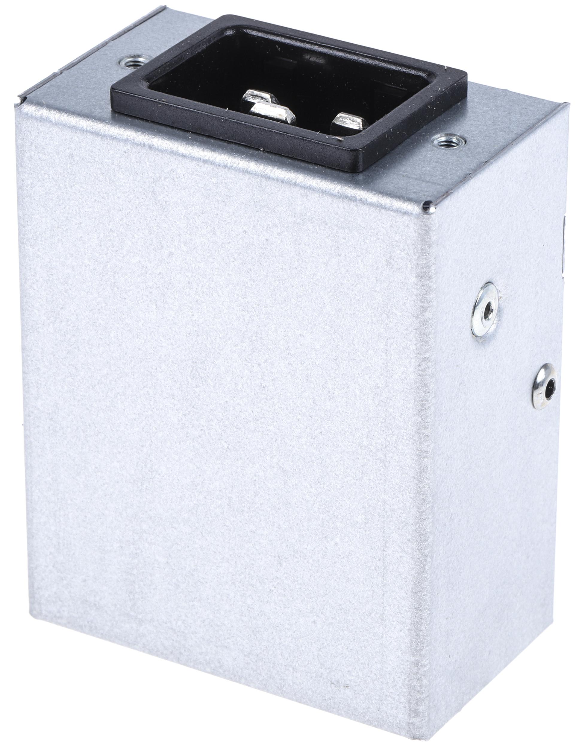 Schaffner 20A, 250 V ac Male Panel Mount IEC Filter FN9246-20-06, Faston