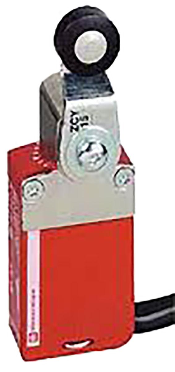 Telemecanique Sensors XCSM Series Roller Lever Interlock Switch, 2NC/1NO, IP66, IP67, IP68, 3P, Metal Housing
