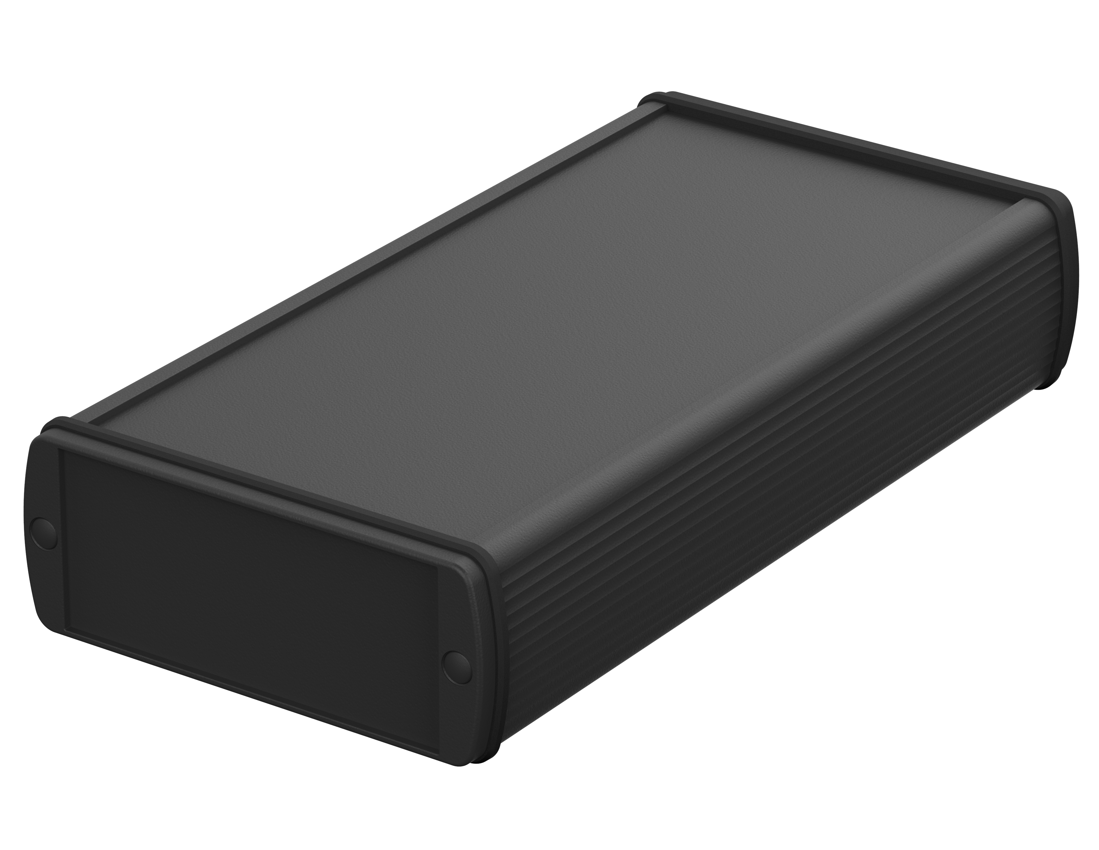 Bopla Alubos (Set) Series Black Aluminium General Purpose Enclosure, IP65, Black Lid, 108 x 42 x 200mm