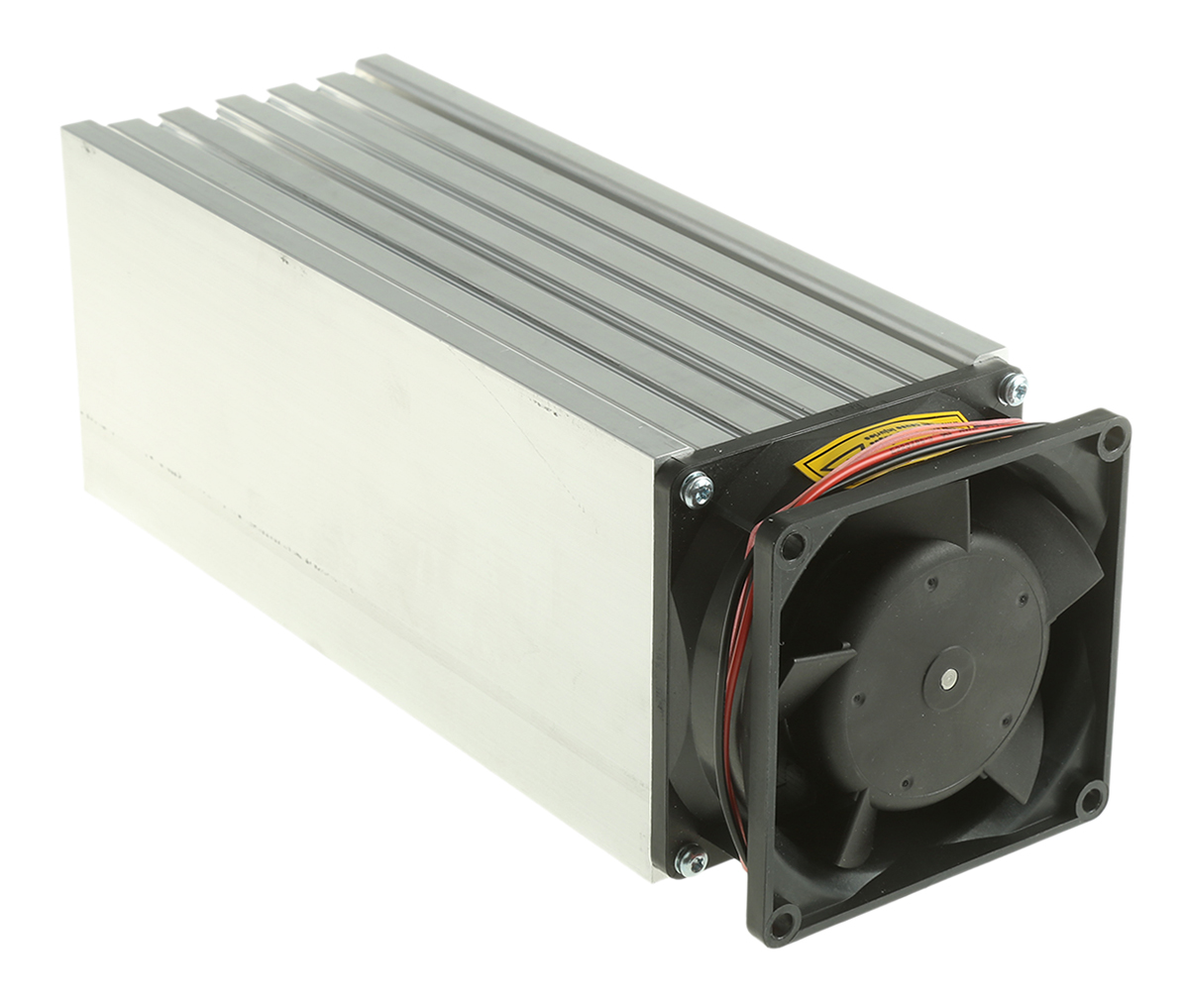 Fischer Elektronik Heatsink, Universal Rectangular Alu with fan, 0.15K/W, 200 x 80 x 83mm