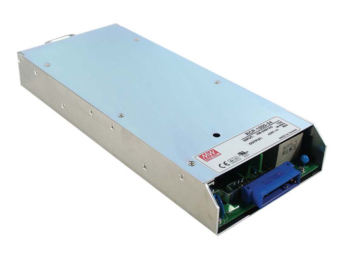 MEAN WELL Switching Power Supply, RCP-1000-24, 24V dc, 40A, 960W, 1 Output, 127 → 370 V dc, 90 → 264 V ac