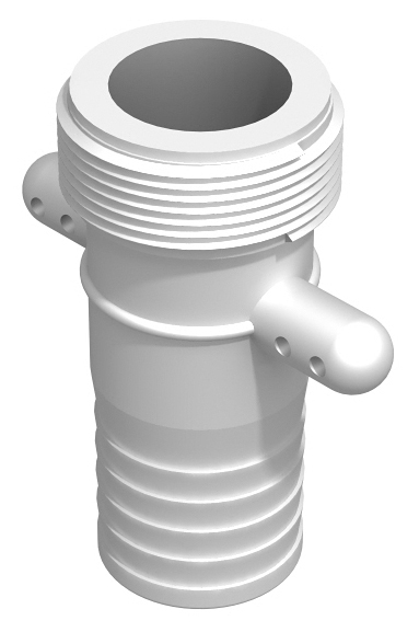 RS PRO Hose Connector, Straight Hose Tail Adaptor, BSP 2in 2in ID