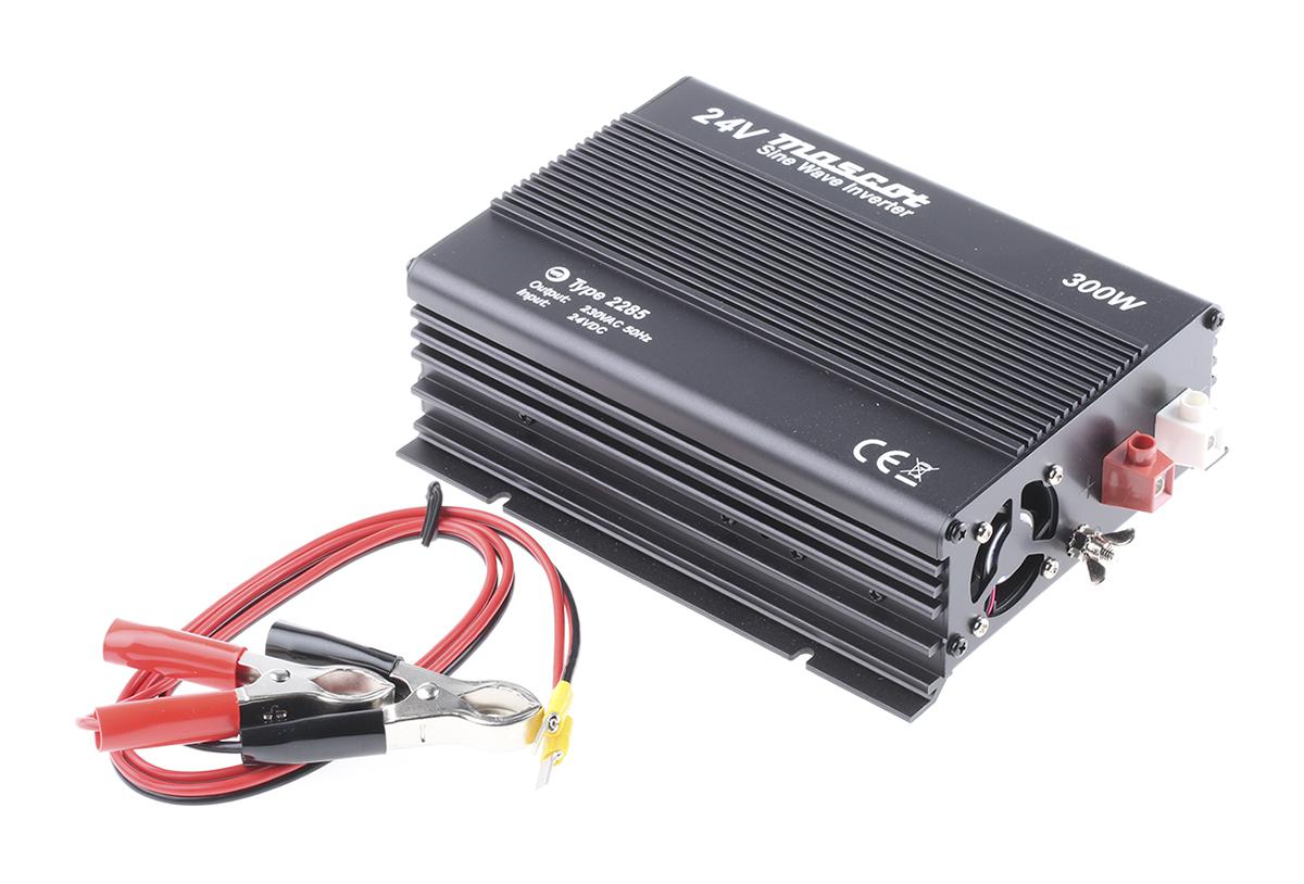Mascot Pure Sine Wave 300W Power Inverter, 20 → 30V dc Input, 230V ac Output