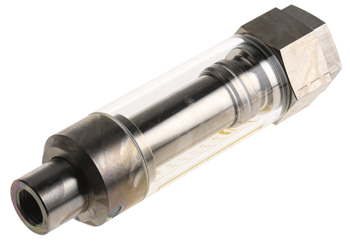 Parker Flowline Series Variable Area Flow Meter for Liquid, 0.2 L/min Min, 2 L/min Max