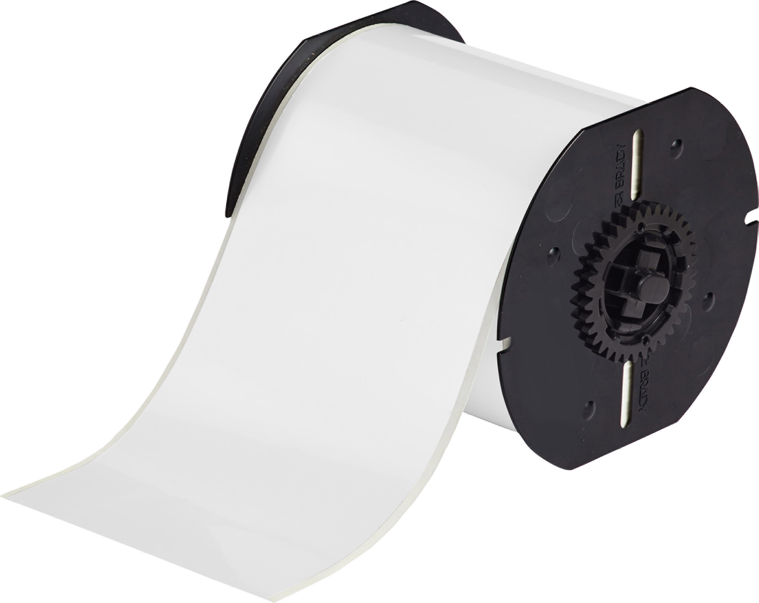 Brady B-595 Vinyl White Label Roll, 101.6mm Width, 1 Roll Qty