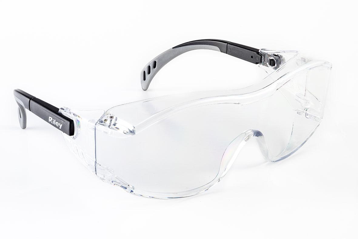 Riley TILLA Anti-Mist UV Over Specs, Clear Polycarbonate Lens, Vented