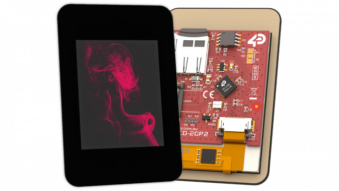 4D Systems pixxiLCD-20P2-CTP-CLB TFT LCD Colour Display / Touch Screen, 2in, 176 x 220pixels