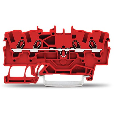 WAGO 2001-1403 TOPJOB S Series Red, 1.5mm², 1-Level, Push-In Cage Clamp Termination, ATEX, EAC Ex, IECEx