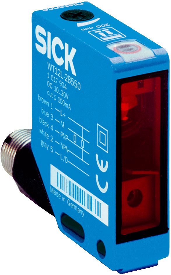 SICK Background Suppression Photoelectric Sensor, Rectangular Sensor, 30 → 200 mm Detection Range