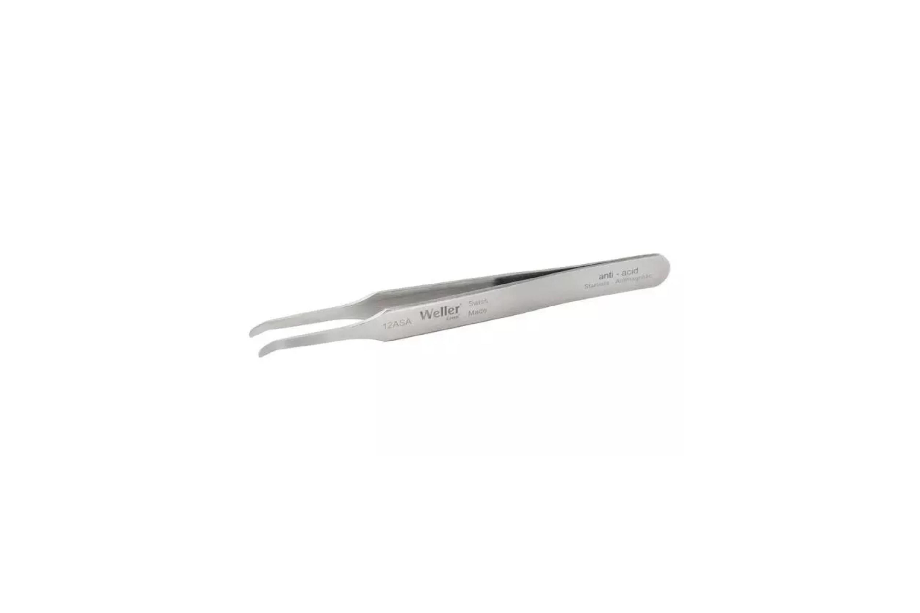 Weller 118 mm, Angle, Flat, Tweezers