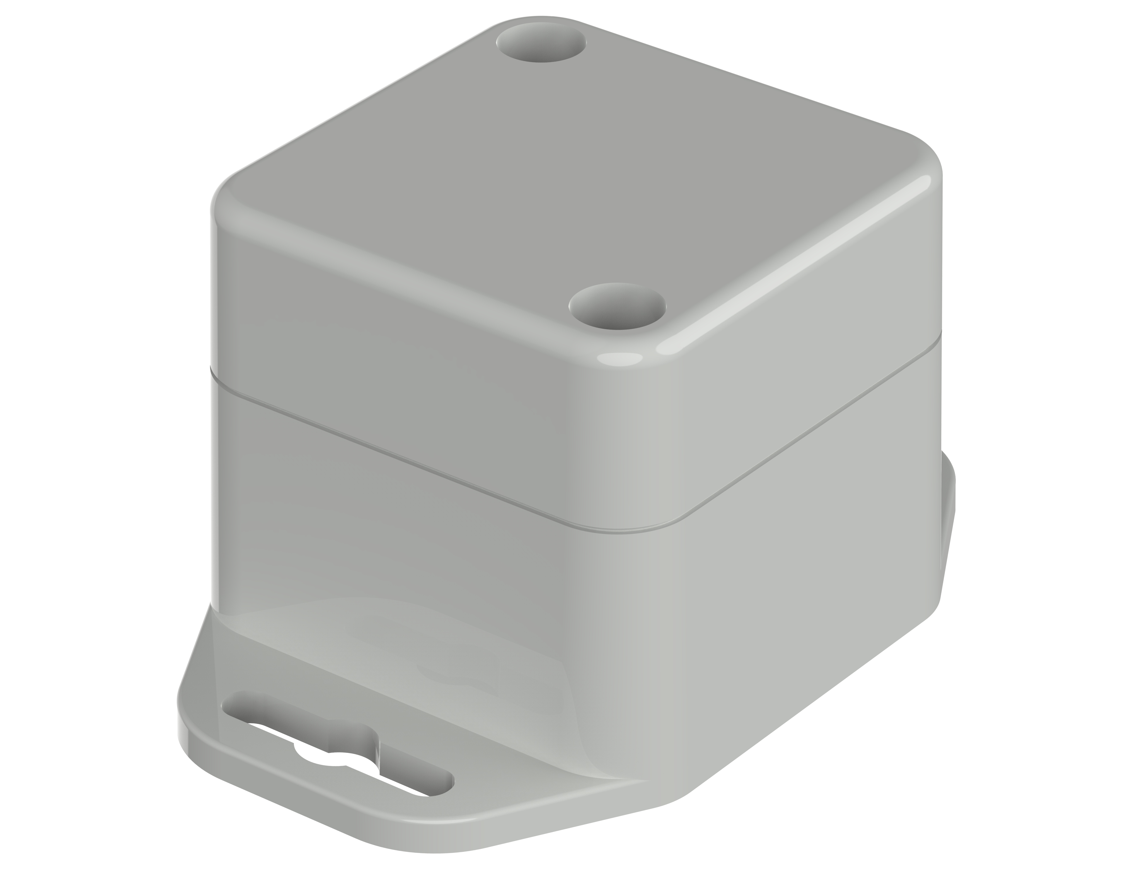 Bopla Euromas X Series Light Grey ABS Enclosure, IP66, IP68, IK07, Flanged, Light Grey Lid, 44.8 x 44.8 x 40.1mm