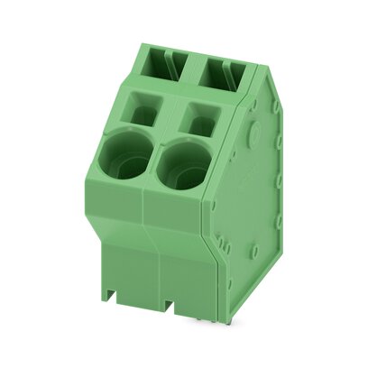 Phoenix Contact 0-ZB, SPTA 16/ 2-10 Series PCB Terminal Block, 2-Contact, 10mm Pitch, Solder Mount, 1-Row, Push In