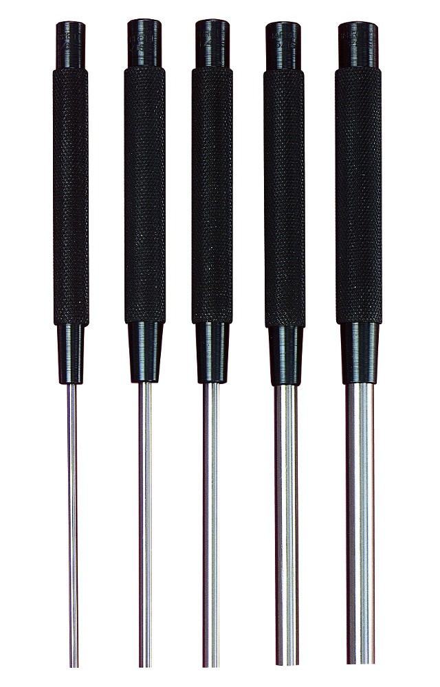 Starrett 5-Piece Centre Punch, Centre Punch, 3 mm, 5 mm, 6 mm, 8 mm, 9.5 mm Shank, 200 mm Overall