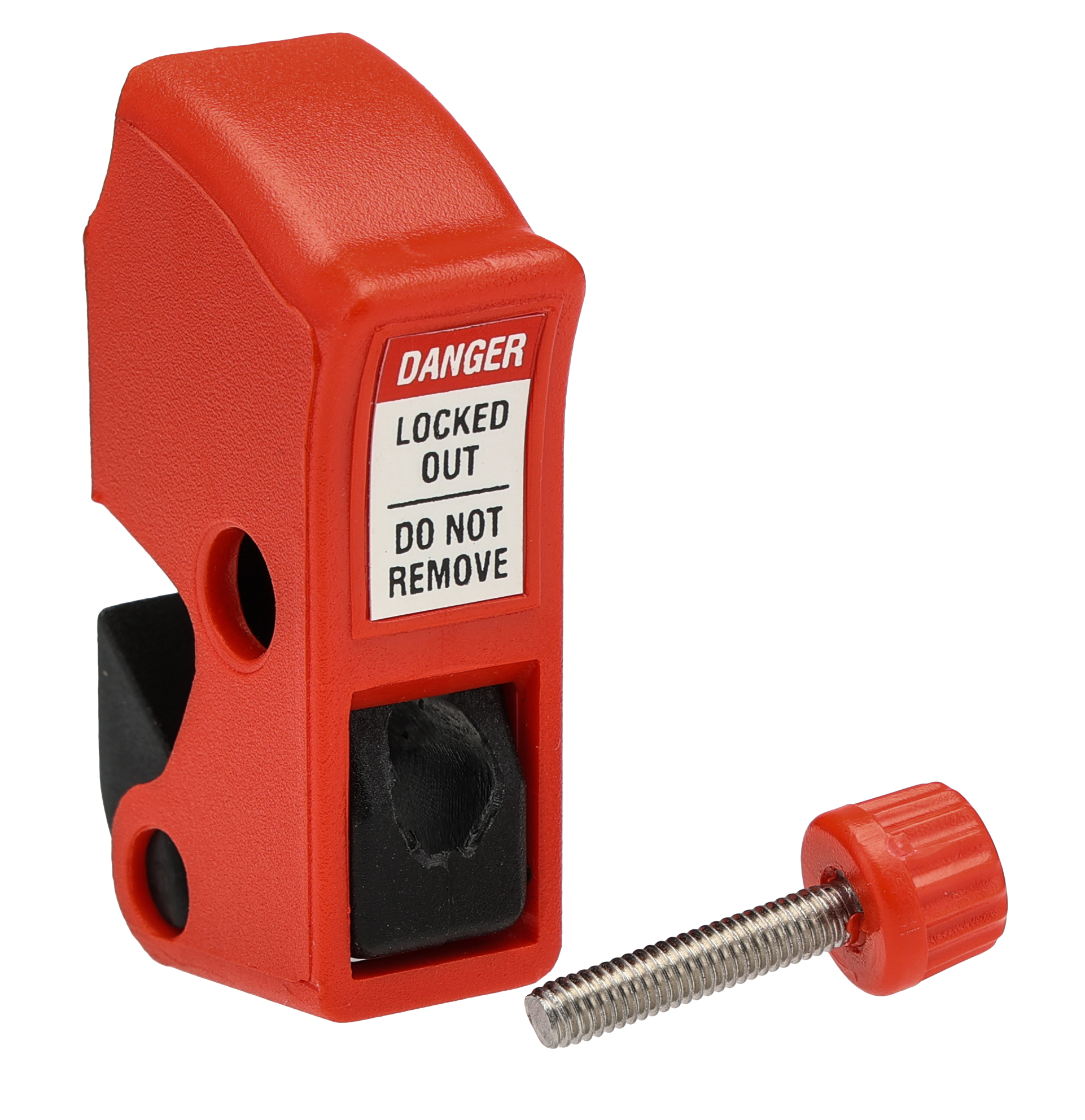 RS PRO Black, Red 1-Lock Thermoplastic Circuit Breaker Lockout