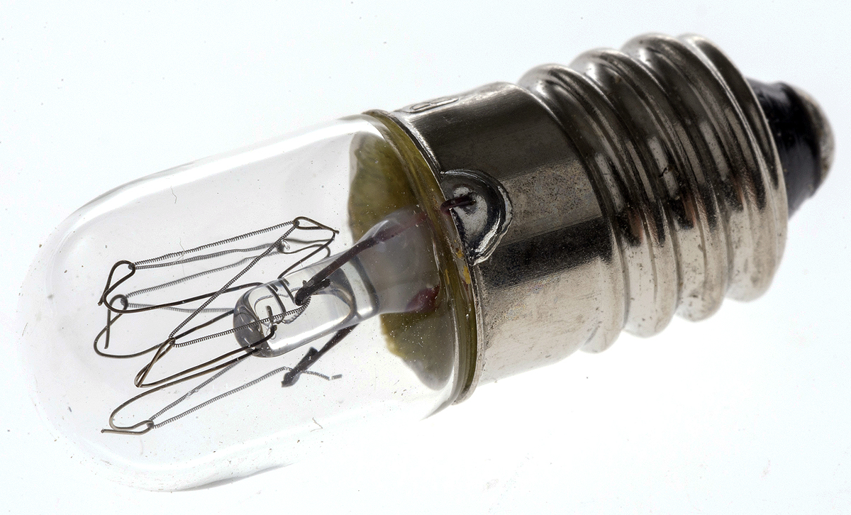 RS PRO E10 Indicator Light, Clear, 240 V, 13 mA, 1000h