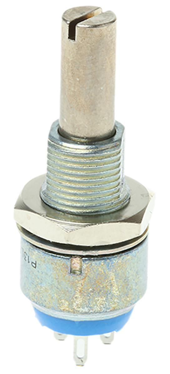 Vishay P13 100kΩ Rotary Potentiometer 1-Gang Panel Mount, P13LFL104MLB10