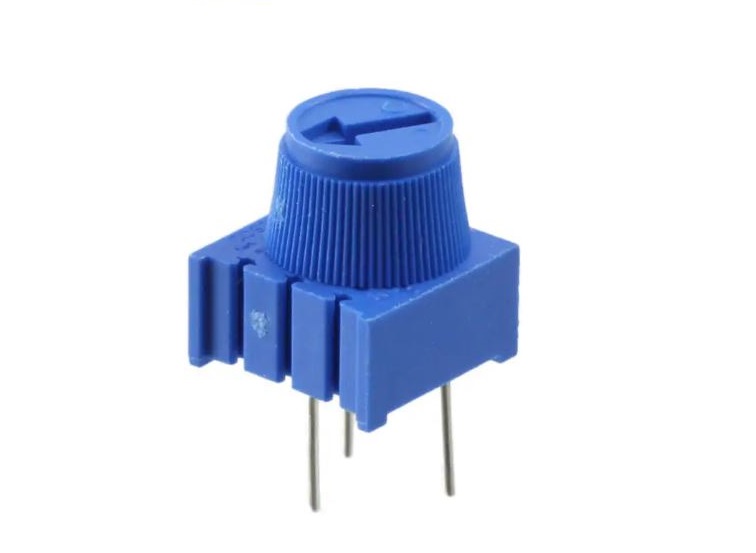 1kΩ, Through Hole Trimmer Potentiometer 0.5W Top Adjust Bourns, 3386F