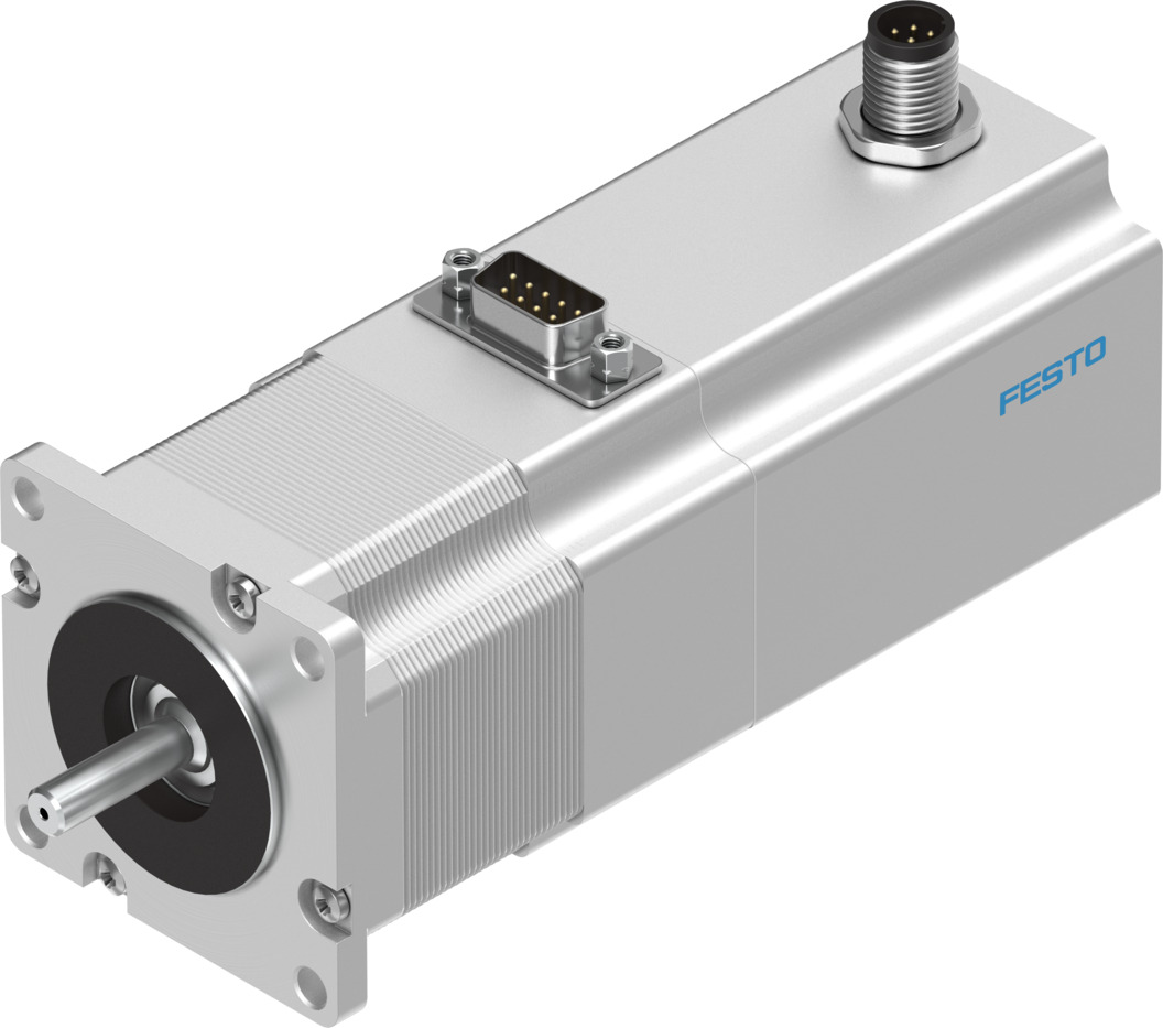 Festo EMMS-ST Series Hybrid Stepper Motor, 0.8Nm Torque, 48 V, 1.8°, 6.35mm Shaft