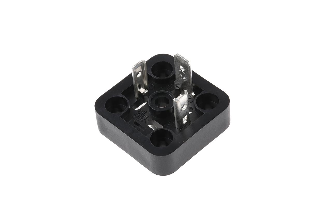 Hirschmann GSAZ 2P+E DIN 43650 A, Male Solenoid Valve Connector, 400 V ac/dc Voltage