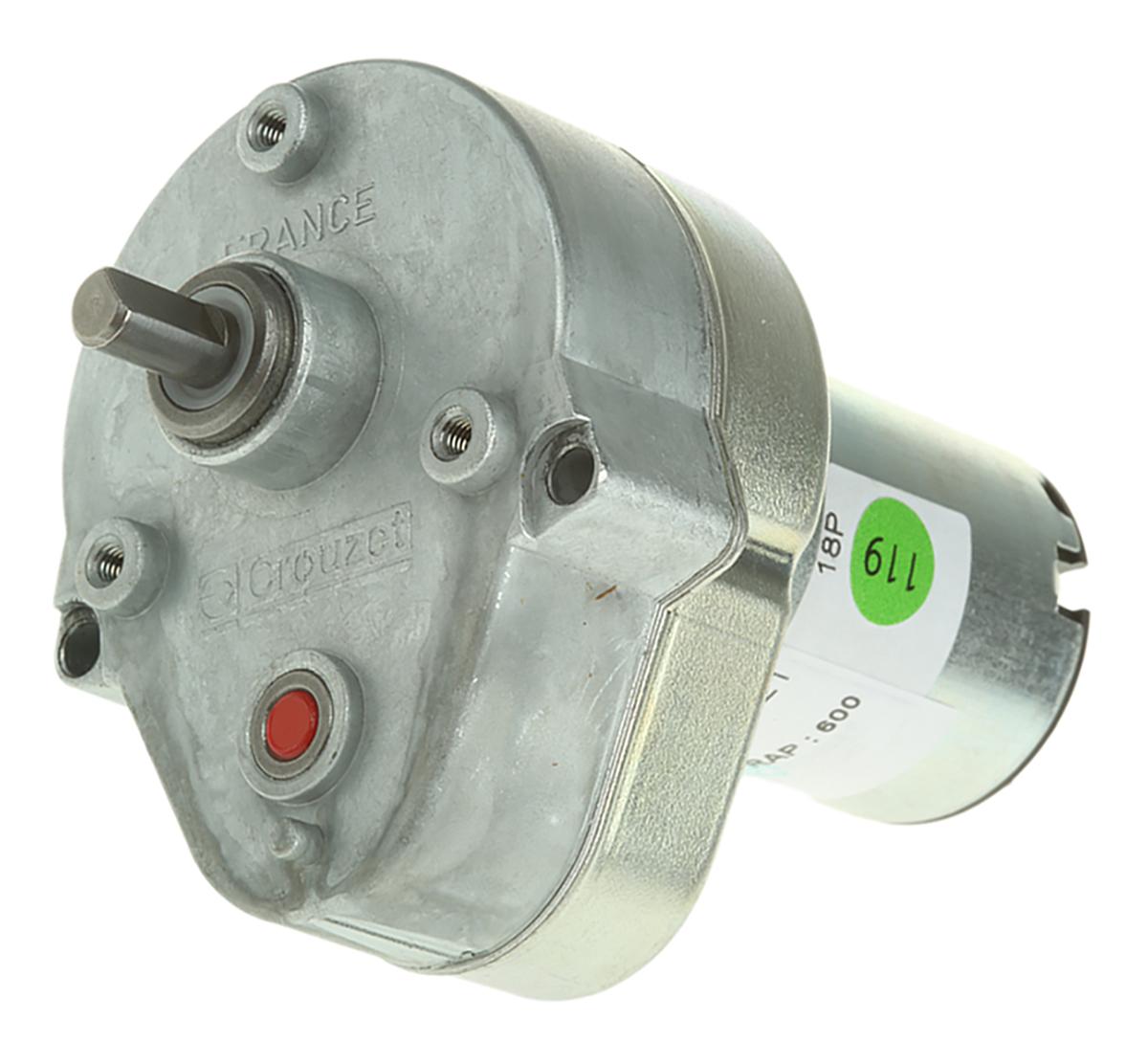 Crouzet Brushed Geared DC Geared Motor, 3 W, 24 V dc, 2 Nm, 7 rpm, 6mm Shaft Diameter