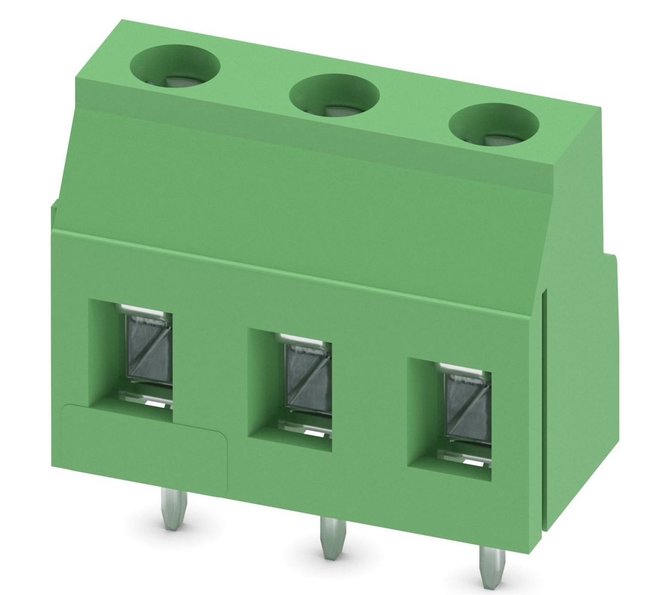 Phoenix Contact GMKDS 3/ 3 Series PCB Terminal Block, 3-Contact, 7.5mm Pitch, Through Hole Mount, 1-Row, Screw