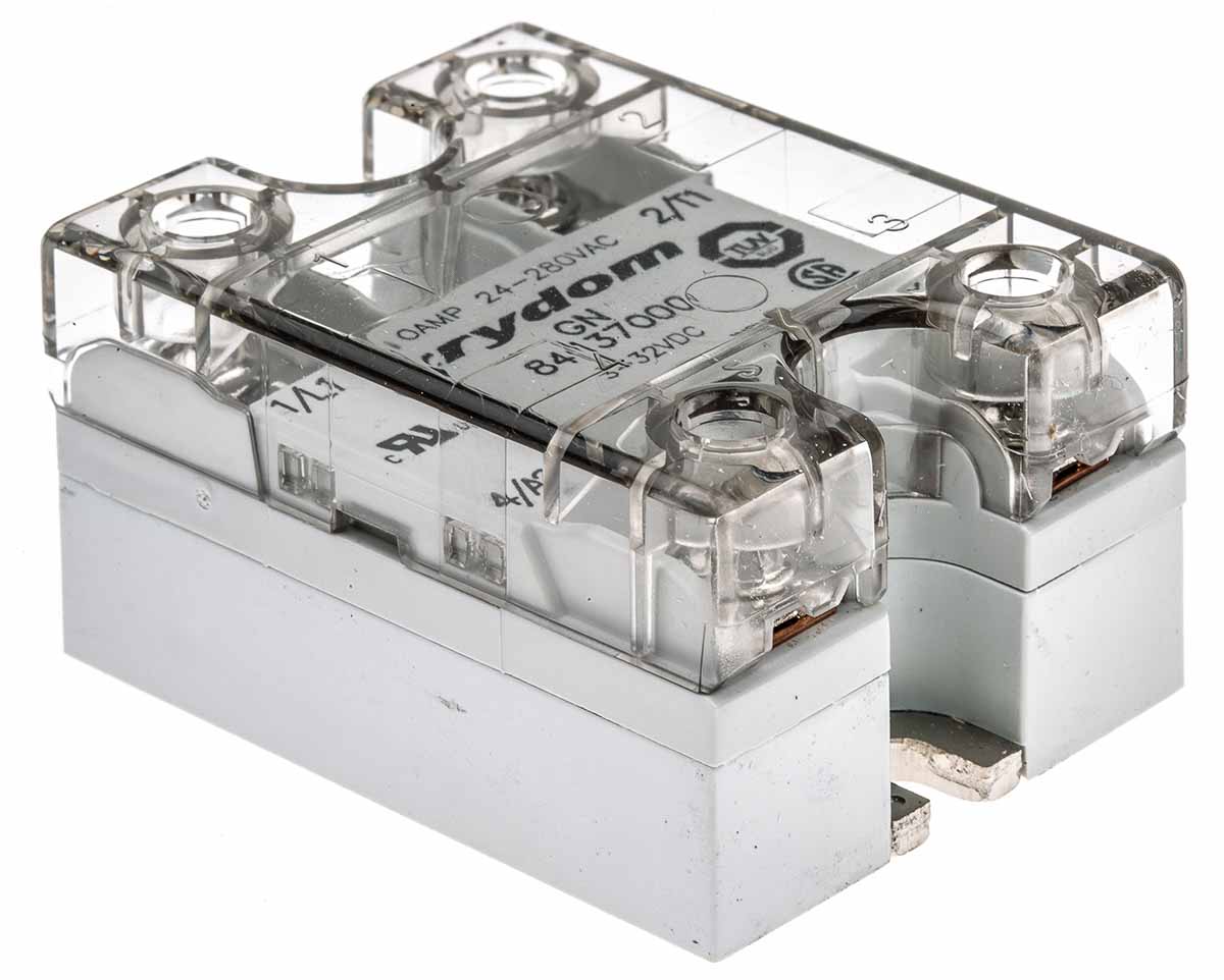 Sensata Crydom 8413 Series Solid State Relay, 10 A rms Load, Panel Mount, 280 V ac Load, 32 V dc Control