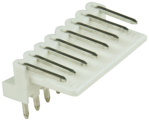 Molex Mini-Latch Series Right Angle Through Hole Pin Header, 8 Contact(s), 2.5 mm Pitch, 1 Row, Unshrouded