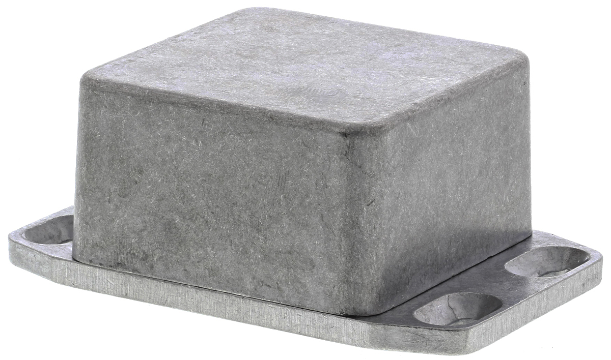 Hammond 1590 Series Natural Die Cast Aluminium Enclosure, IP65, Flanged, Natural Lid, 50.6 x 50.4 x 31mm