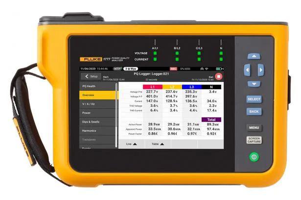 Fluke 1773/BASIC Power Quality Analyser, 3-Phase, 6000A Max, 1000V dc Max