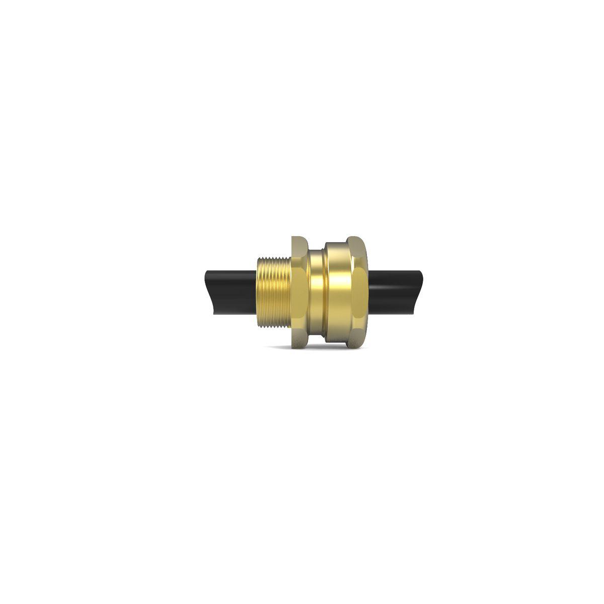Hawke 501/421 Series Brass Brass Cable Gland, M40 Thread, 25mm min., 32.5mm max., IP66, IP67, IP68