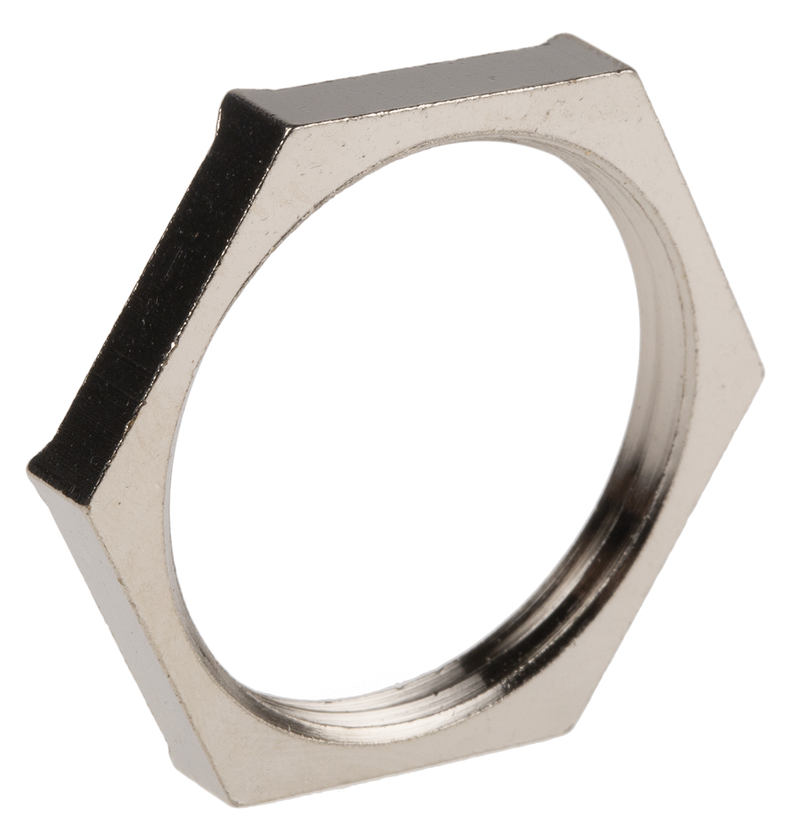 Lapp Silver Nickel Plated Brass Cable Gland Locknut, PG21 Thread