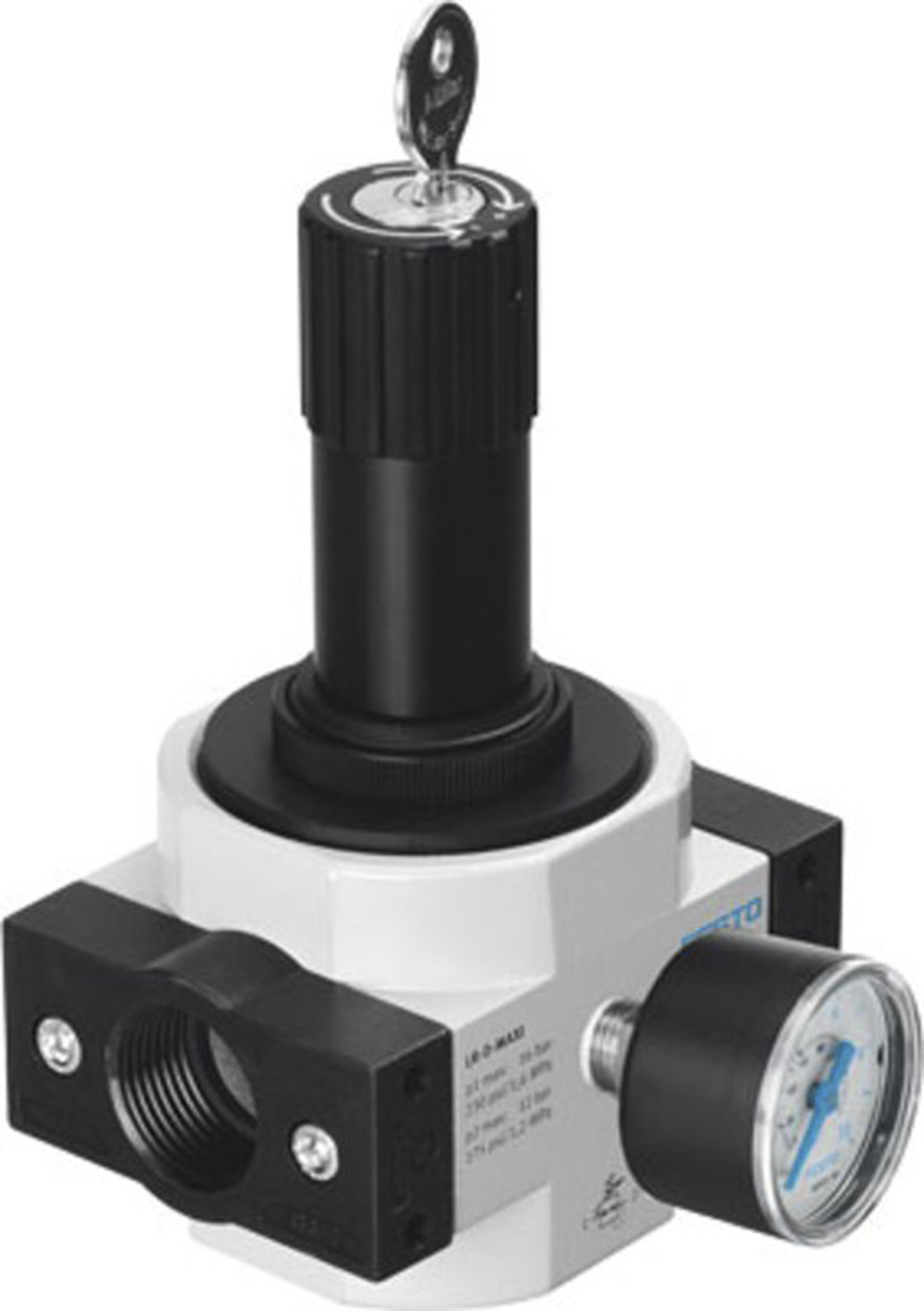 Festo G 1/8 Pneumatic Regulator - 0.5bar to 7bar, 16bar max. input, 194606
