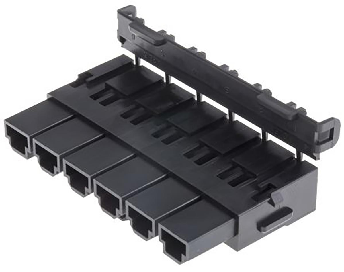 Molex, Mini-Fit Female Crimp Connector Housing, 10mm Pitch, 6 Way, 2 Row