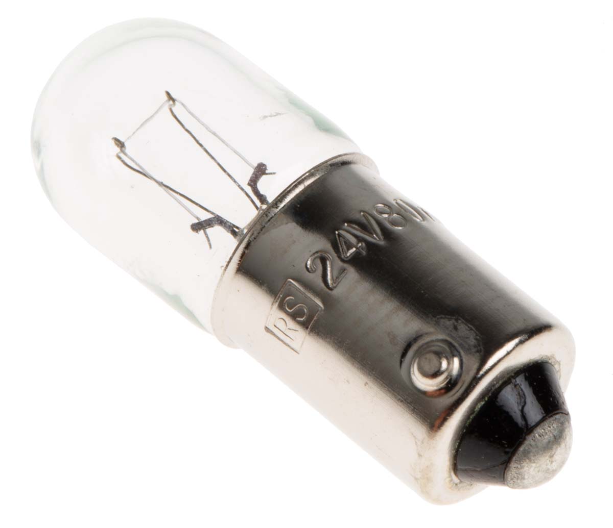 RS PRO BA9s Indicator Light, Clear, 24 V, 80 mA, 7000h