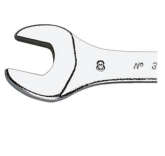 Facom 34 Series Open Ended Spanner, 3.2mm, Metric, Double Ended, 70 mm Overall