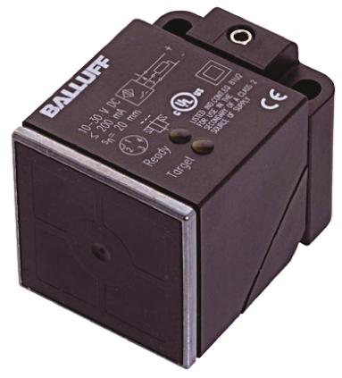 BALLUFF Inductive Block Proximity Sensor, M12, 20 mm Detection, PNP NO, 10 → 30 V dc