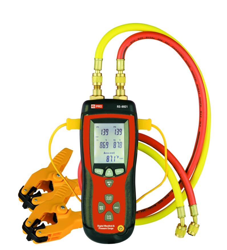 RS PRO Manometer, Max Pressure Measurement 500psi