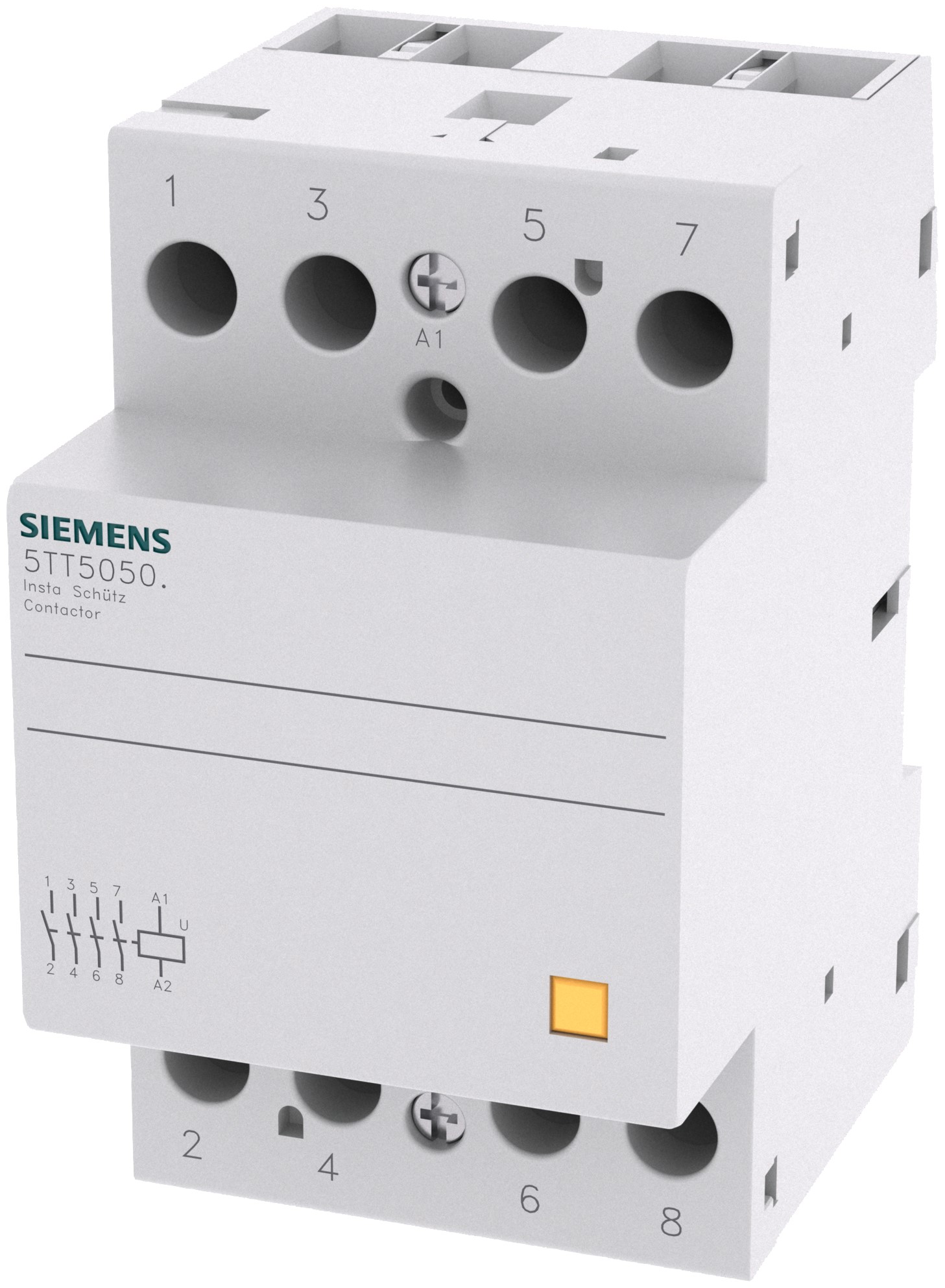 Siemens SENTRON 5TT INSTA Contactor, 24 V ac/dc Coil, 4-Pole, 63 A, 4NO, 400 V ac