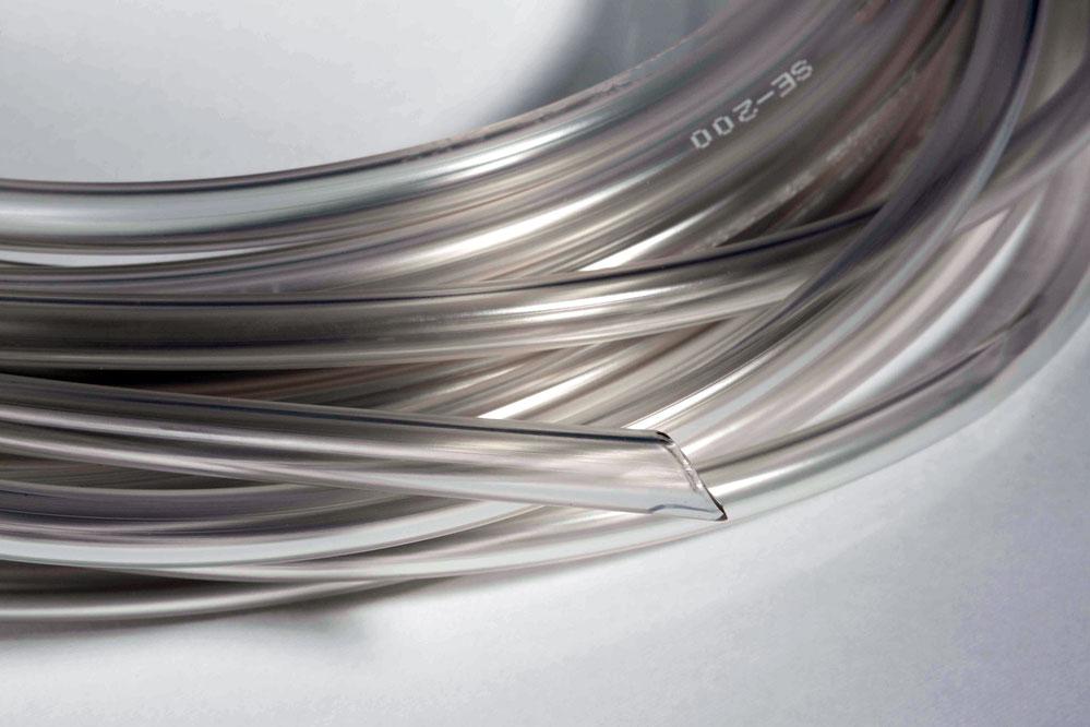 Saint Gobain Versilon™ SE-200 FEP, Special PVC, Flexible Tube, 1/4in ID, 3/8in OD, Clear, 15m