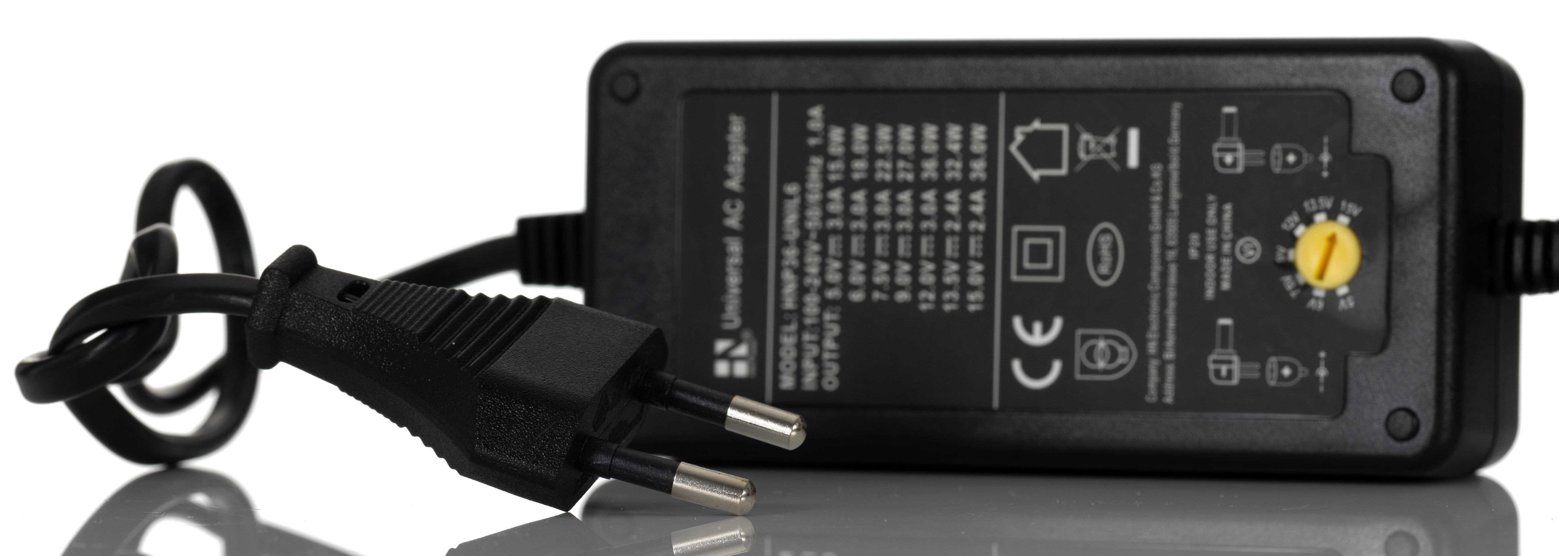 RS PRO 15W Plug-In AC/DC Adapter 5V dc Output, 2.4A Output