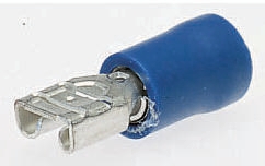 JST FVDDF Blue Insulated Female Spade Connector, Receptacle, 4.75 x 0.8mm Tab Size, 1mm² to 2.6mm²