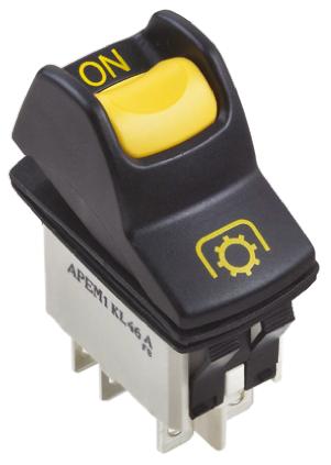Apem DPST, On-On Rocker Switch Panel Mount