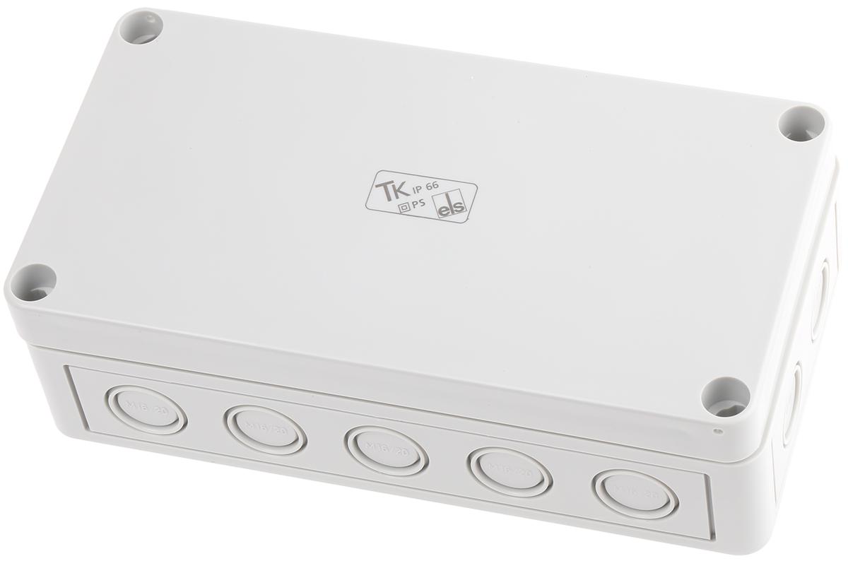 Spelsberg TK PS Series Grey Polystyrene Enclosure, IP66, Grey Lid, 180 x 94 x 57mm