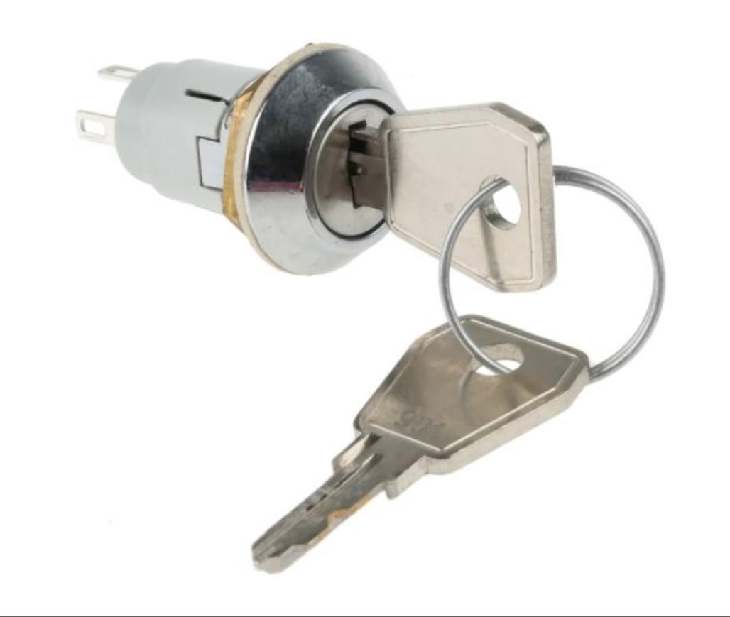 Lorlin IP66, IP67 Keylock Switch, SPDT, 1 A @ 115 V ac 2-Way Random-Key