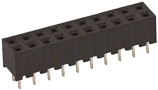 Hirose A3C Series Straight Through Hole Mount PCB Socket, 20-Contact, 2-Row, 2mm Pitch, Solder Termination